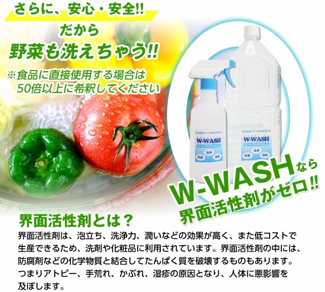 界面活性剤がゼロ